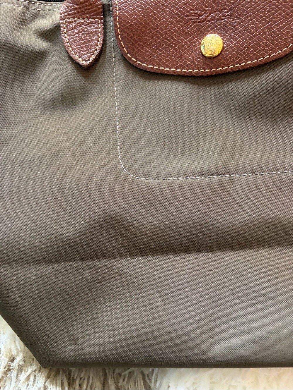 Longchamp le pliage medium olive tote - Picture 8 of 10